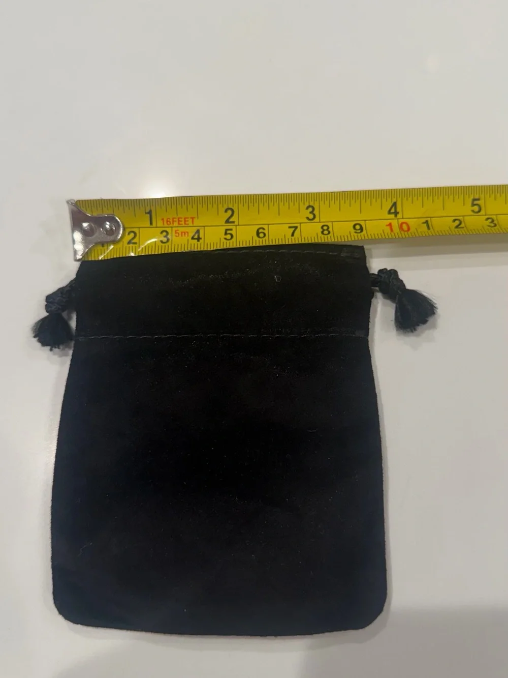 Chrome Hearts Black Velvet Drawstring Pouch Trio